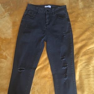 Black bamboo jeans